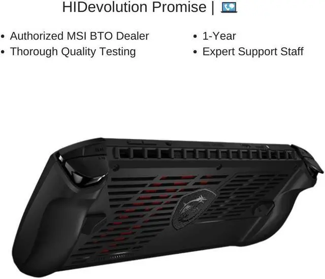 Alt view image 7 of 7 - [2024]  MSI Claw A1M 7" FHD 120Hz, 1.4 GHz Ultra 7-155H, Arc Graphics, 16 GB LPDDR5 RAM, 1 TB PCIe SSD, Windows 11 Home