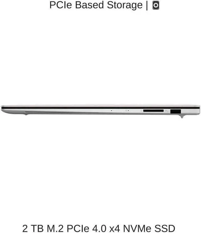Alt view image 5 of 7 - [2024] ASUS Zenbook S 16 OLED UM5606WA White 16" 3K 120Hz Touch, 2.0 GHz Ryzen AI 9 365, Radeon 880M, 24 GB LPDDR5X RAM, 2 TB PCIe SSD, Windows 11 Pro