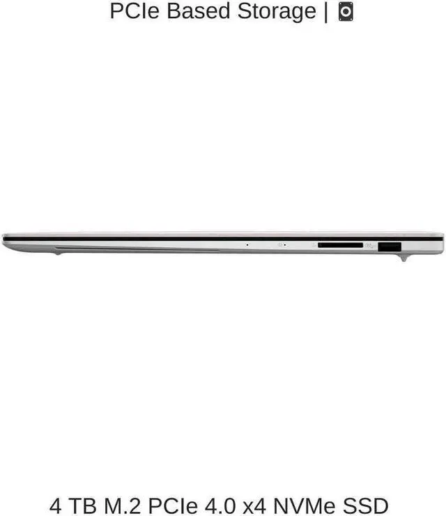 Alt view image 5 of 7 - [2024] ASUS Zenbook S 16 OLED UM5606WA White16" 3K 120Hz Touch, 2.0 GHz Ryzen AI 9 365, Radeon 880M, 24 GB LPDDR5X RAM, 4 TB PCIe SSD, Windows 11 Home