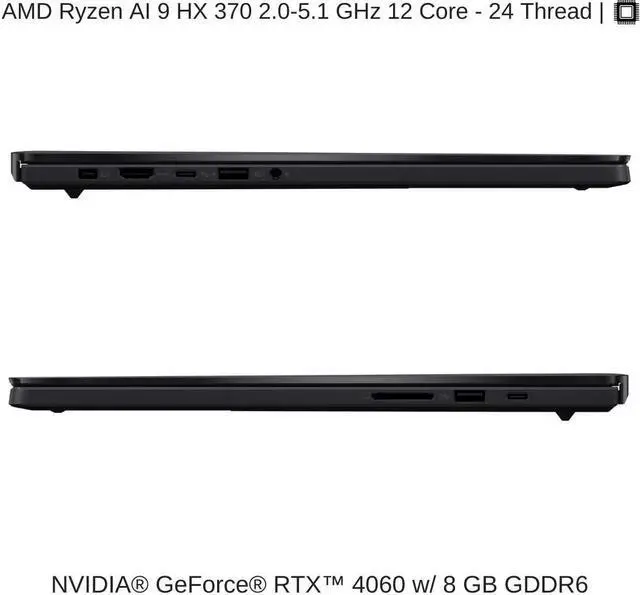 Alt view image 3 of 7 - [2024] HIDevolution ASUS ProArt P16 H7606WV Black 16" 4K OLED Touch, 2.0 GHz Ryzen AI 9 HX 370, RTX 4060, 32 GB LPDDR5X RAM, 1 TB PCIe SSD, Windows 11 Home