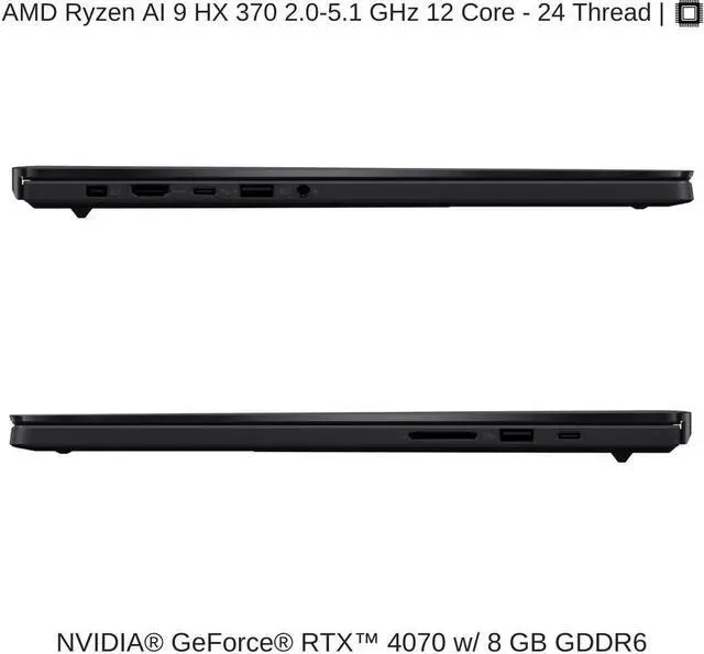 Alt view image 3 of 7 - [2024] HIDevolution ASUS ProArt P16 H7606WI Black 16" 4K OLED Touch, 2.0 GHz Ryzen AI 9 HX 370, RTX 4070, 64 GB LPDDR5X RAM, 4 TB PCIe SSD, Windows 11 Pro