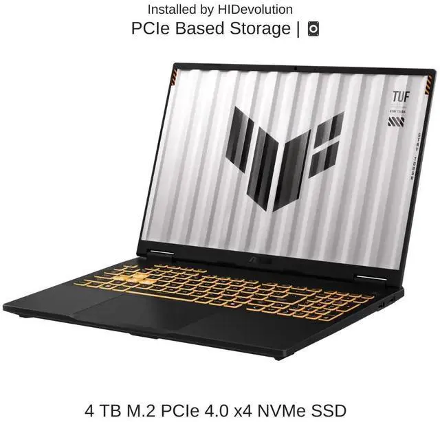 Alt view image 5 of 7 - [2025] HIDevolution ASUS TUF Gaming F16 FX608JHR 16" WUXGA 165Hz IPS-Level, 1.6 GHz i7-14650HX, RTX 5050, 96 GB DDR5 RAM, 4 TB PCIe SSD, Windows 11 Home