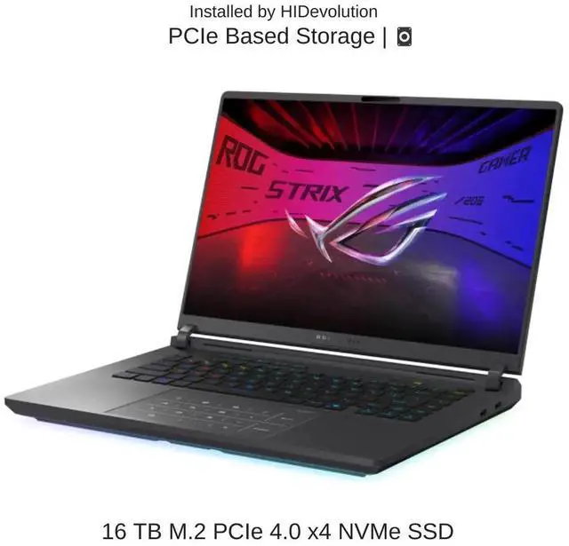 Alt view image 5 of 7 - [2025] HIDevolution ASUS ROG Strix G16 G615LP 16" WQXGA 240Hz IPS-Level, 2.1 GHz Ultra 9-275HX, RTX 5070, 96 GB DDR5 RAM, 16 TB PCIe SSD, Windows 11 Pro