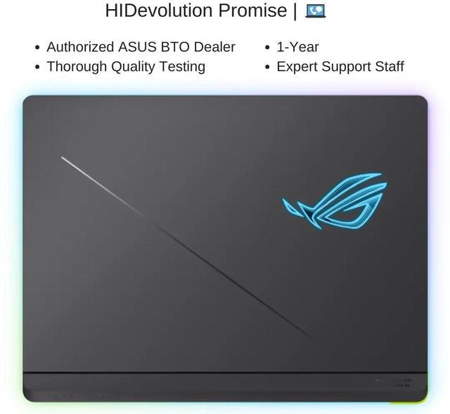 Alt view image 7 of 7 - [2025] HIDevolution ASUS ROG Strix G16 G615LM 16" WQXGA 240Hz IPS-Level, 2.1 GHz Ultra 9-275HX, RTX 5060, 32 GB DDR5 RAM, 2 TB PCIe SSD, Windows 11 Pro