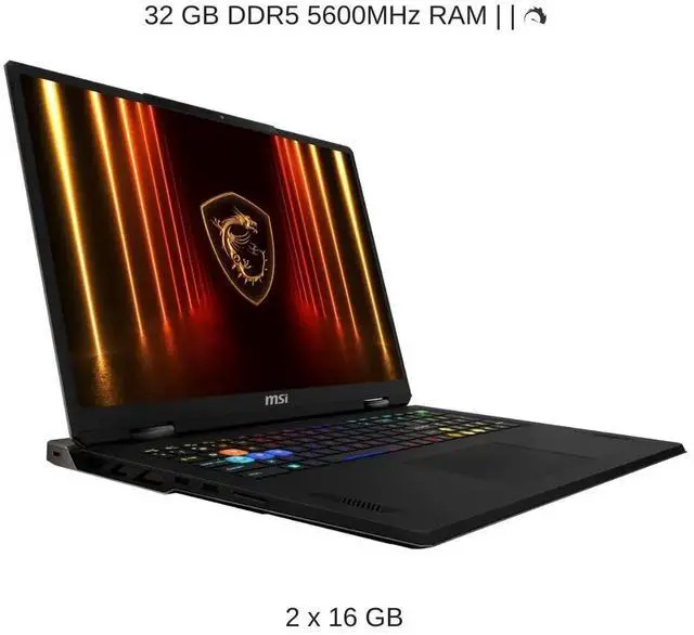 Alt view image 4 of 7 - [2025] HIDevolution MSI Vector A18 HX A9WHG 18" QHD+ 240Hz, 2.5 GHz Ryzen 9 9955HX, RTX 5070TI, 32 GB DDR5 RAM, 2 TB PCIe SSD, Windows 11 Pro