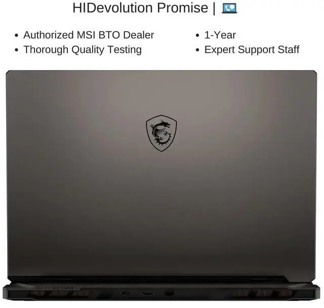 Alt view image 7 of 7 - [2025] HIDevolution MSI Vector A18 HX A9WHG 18" QHD+ 240Hz, 2.5 GHz Ryzen 9 9955HX, RTX 5070TI, 128 GB DDR5 RAM, 16 TB PCIe SSD, Windows 11 Pro