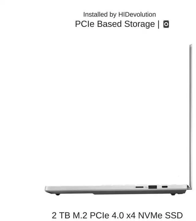 Alt view image 5 of 7 - [2025] HIDevolution ASUS ROG Zephyrus G14 GA403UM [White] 14" 3K 120Hz OLED, 4.0 GHz Ryzen 9 270, RTX 5060, 16GB LPDDR5X RAM, 2 TB PCIe SSD, Windows 11 Home