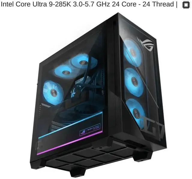 Alt view image 2 of 7 - [2025] HIDevolution ASUS ROG G700TF Gaming Desktop, 3.2 GHz Intel Ultra 9-285K, RTX 5080 PRIME, 256 GB DDR5 RAM, 2 TB PCIe SSD, Windows 11 Pro