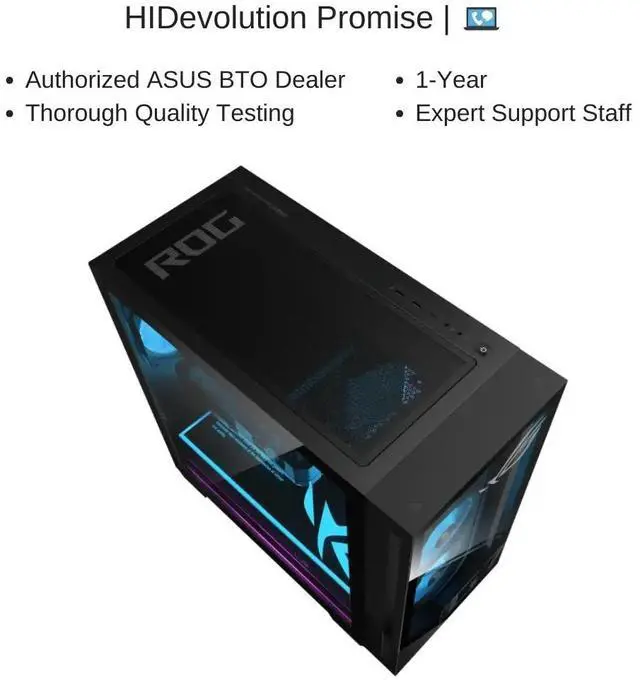 Alt view image 7 of 7 - [2025] HIDevolution ASUS ROG G700TF Gaming Desktop, 3.2 GHz Intel Ultra 9-285K, RTX 5080 PRIME, 256 GB DDR5 RAM, 2 TB PCIe SSD, Windows 11 Pro