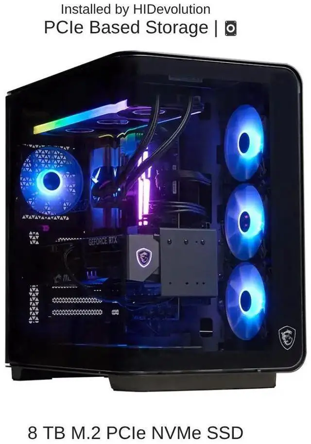 Alt view image 5 of 7 - [2025] HIDevolution MSI Infinite RS AI 2NVZ9 3.2 GHz Ultra 9-285K, RTX 5090 LIQUID, 256 GB DDR5 RAM, 8 TB PCIe SSD, Windows 11 Pro