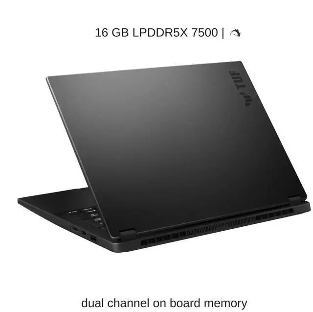 Alt view image 4 of 7 - [2025] HIDevolution ASUS TUF Gaming A14 FA401KM 14" WQXGA 165Hz, 2.0 GHz Ryzen Al 7 350, 16 GB LPDDR5X RAM, 4 TB PCIe SSD, Windows 11 Home