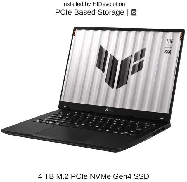 Alt view image 5 of 7 - [2025] HIDevolution ASUS TUF Gaming A14 FA401KM 14" WQXGA 165Hz, 2.0 GHz Ryzen Al 7 350, 16 GB LPDDR5X RAM, 4 TB PCIe SSD, Windows 11 Home