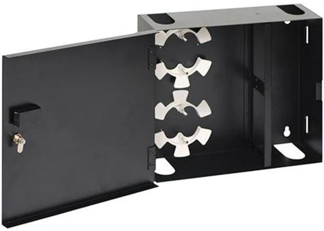 Alt view image 3 of 3 - WALL ENCLOSURE-FIBER-4-PANEL-SINGLE DOOR - ICC-ICFODE41WM