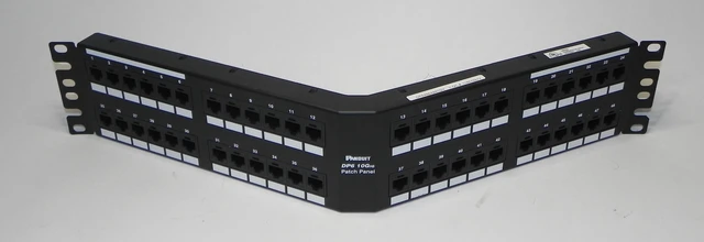 Main image of Panduit DPA486X88TGY 10Gig Cat6A 48-Port Angled Punchdown Patch Panel