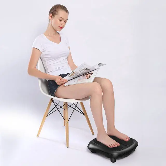 Alt view image 4 of 8 - Nekteck Foot Massager Kneading Shiatsu Therapy Massage with Built in Heat Function and Power Cord - Black
