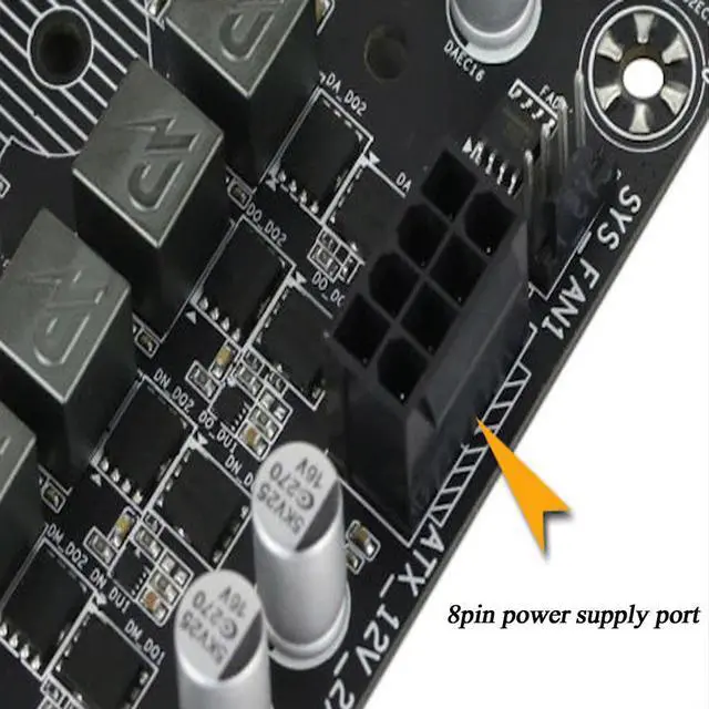 Alt view image 4 of 4 - Atx 4 Pin Male To 8 Pin Female Eps Power Cable Cord Adapter Cpu Power Supply Sata To Usb Pci-e Riser Dvi D Vga Cable Pcie Riser