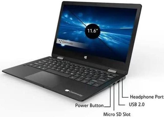 Alt view image 5 of 7 - Gateway GWTC116-2 2-in-1 Laptop, 11.6 HD (1366 x 768) Touchscreen, Intel Celeron N4020, 4 GB LPRAM Ram, 64 GB eMMC Storage, Windows 11
