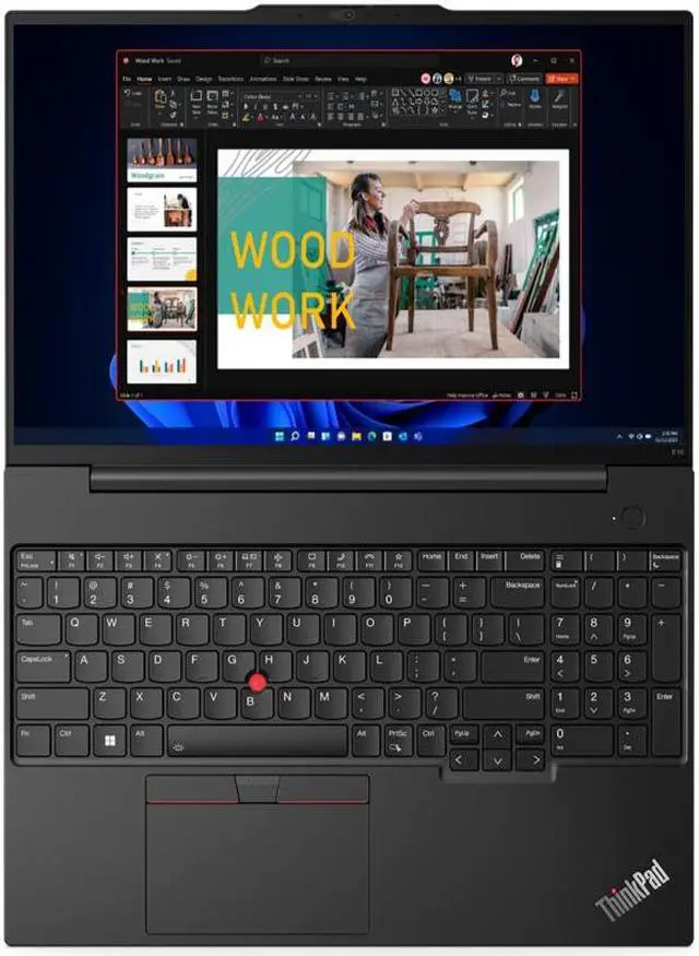 Alt view image 6 of 7 - Lenovo ThinkPad E16 Gen 1 Business Laptop, 16" WUXGA (1920x1200) Non-Touch, Intel Core i7-1355U, 40GB RAM, 512GB SSD, Windows 11 Pro