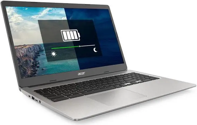Alt view image 3 of 7 - Acer Chromebook 315 Laptop, 15.6" HD (1366 x 768) Non-Touch, Intel Celeron N4020, 4GB LPRAM Ram, 64GB eMMC SSD, Chrome OS