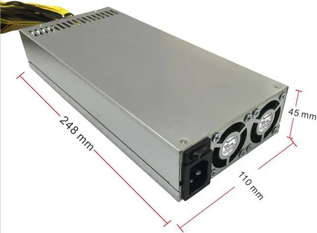 Main image of bGears b-PowerMiner 2400W Antminer Power Supply with 10 x PCIe 6+2 connectors and 90+ Efficiency