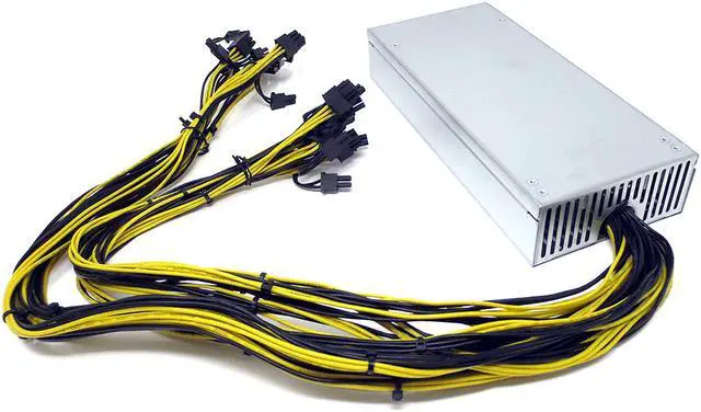Alt view image 6 of 8 - bGears b-PowerMiner 2400W Antminer Power Supply with 10 x PCIe 6+2 connectors and 90+ Efficiency
