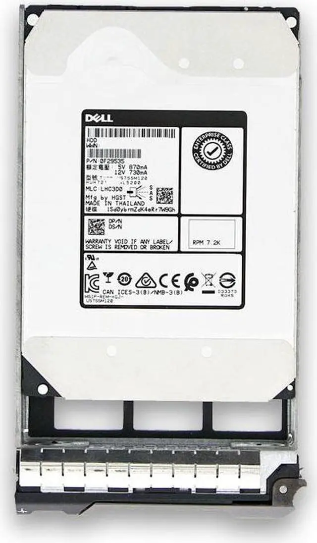 Alt view image 2 of 7 - Dell 4TB 7.2K 512n 12Gbps NL SAS 3.5 HDD MG04SCA40EN (0F9W8)
