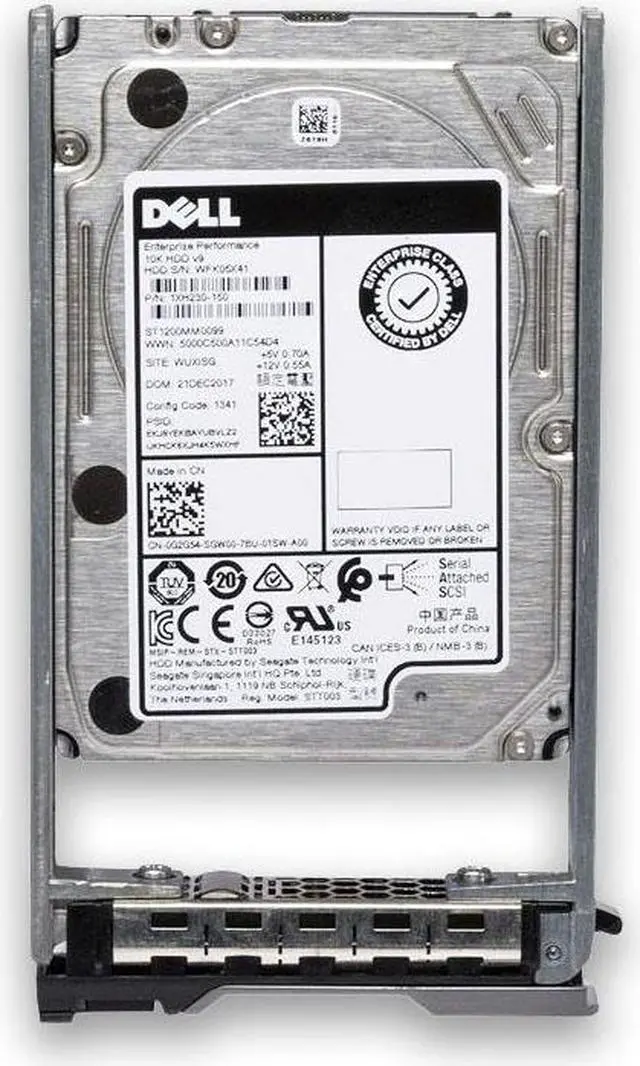 Alt view image 2 of 5 - Dell 1.8TB 10K 12Gbps SAS 2.5 HDD 512e (0WRRF) New