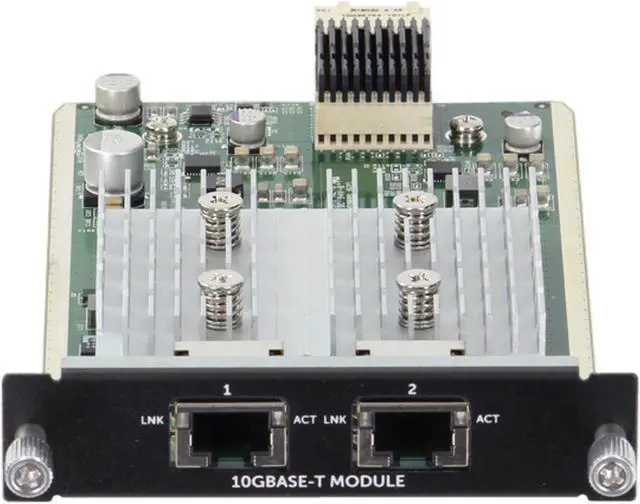 Alt view image 2 of 5 - Dell N3000 2P 10GbE BASE-T Hot Swappable Uplink Module CK9KC