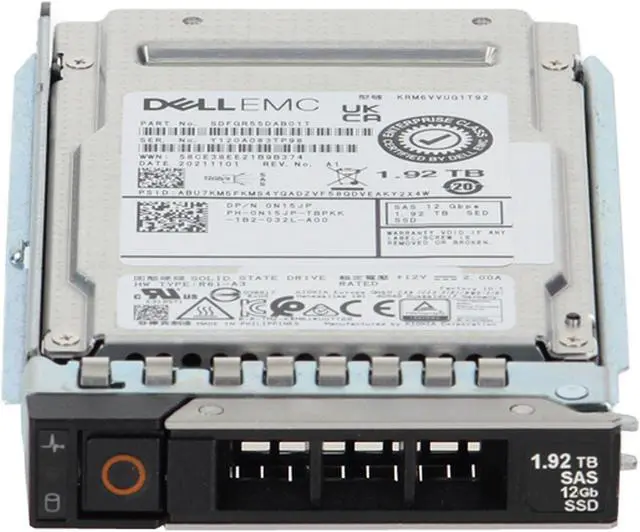 Alt view image 2 of 6 - Dell 1.92TB 12Gbps vSAS MU TLC SED 2.5 SSD KRM6VVUG1T92 CPO (N15JP) -R