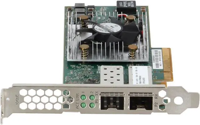 Alt view image 2 of 5 - Dell QLogic QLE8262 Dual Port 10Gb SFP+ CNA FH (JHD51)