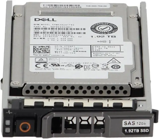 Alt view image 2 of 6 - Dell 1.92TB 12Gbps SAS RI TLC 2.5 SSD KPM5XRUG1T92 (ME4) (TDNP7)