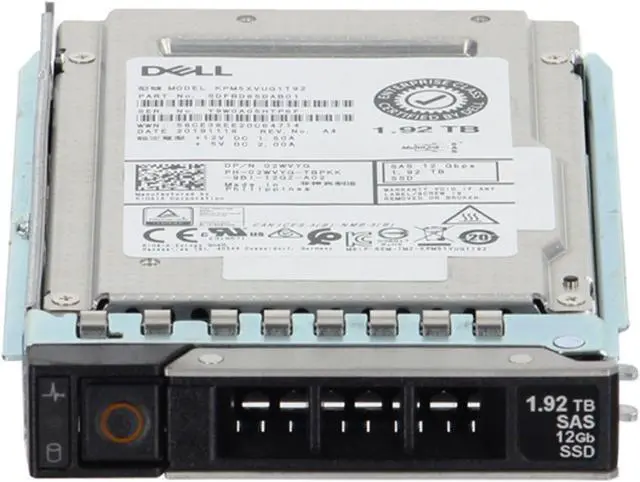 Alt view image 2 of 6 - Dell 1.92TB 12Gbps SAS MU TLC 2.5 SSD KPM5XVUG1T92 (2WVYG)