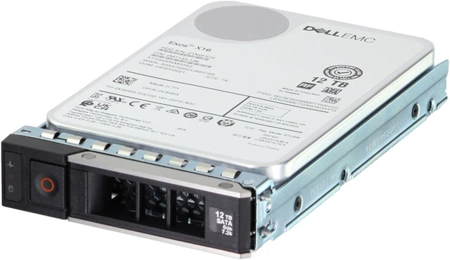 Refurbished: Dell 12TB 7.2K 512e 6Gbps SATA 3.5 HDD Exos X16 CPO