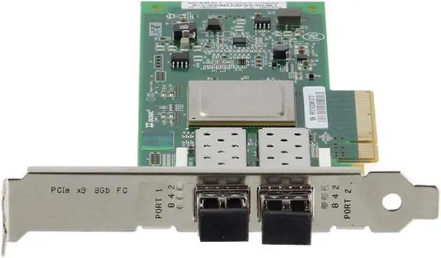 Alt view image 2 of 6 - Dell QLogic QLE2562 Dual 8Gb Fibre Channel HBA FH (MFP5T)