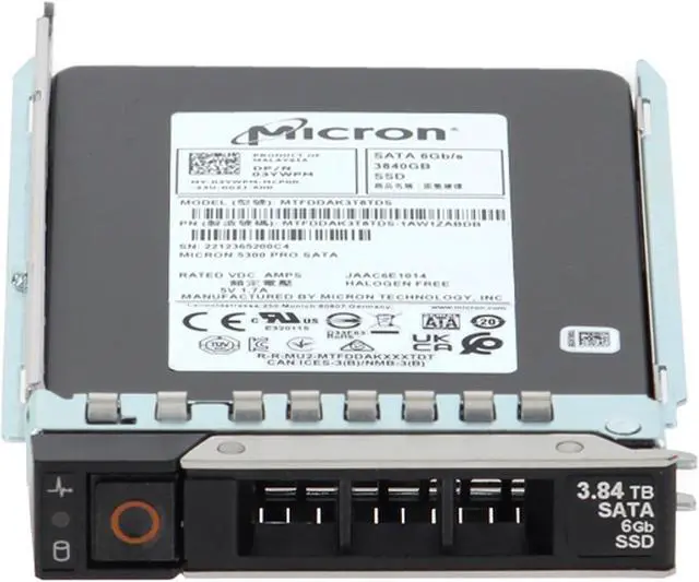 Alt view image 2 of 6 - Dell 3.84TB 6Gbps SATA RI TLC 7mm 2.5 SSD 5300 Pro CPO (3YWPM) -R