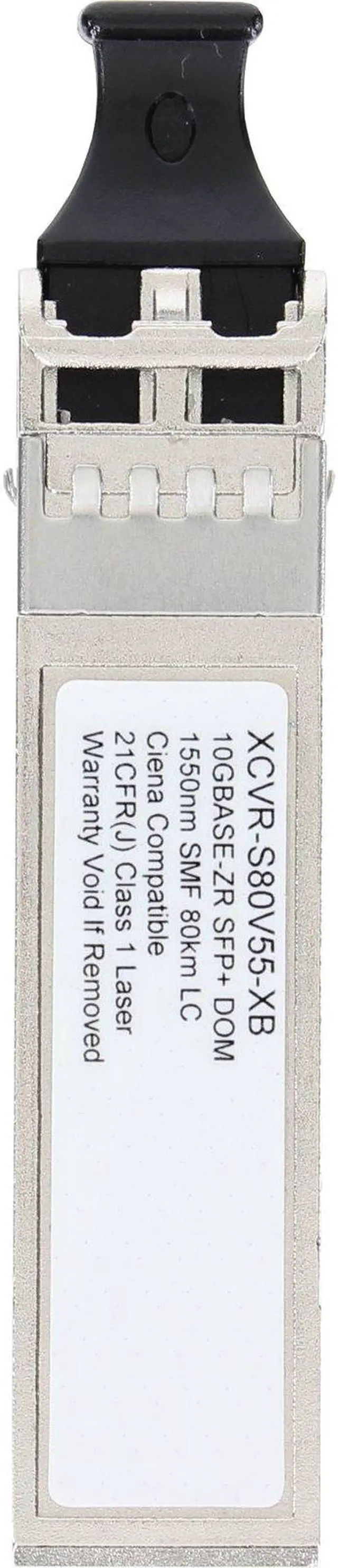 Alt view image 4 of 6 - XCVR-S80V55 - Ciena Compatible 10GbE SMF 80KM 1550nm SFP+ Transceiver
