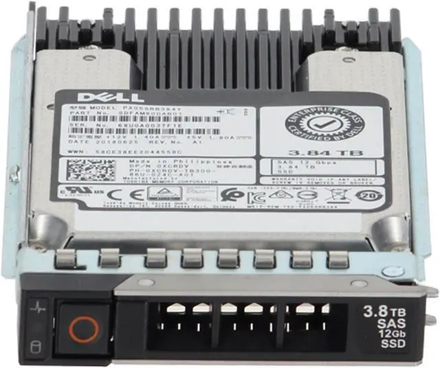 Alt view image 2 of 6 - Dell 3.84TB 12Gbps SAS RI MLC 2.5 SSD PX05SRB384Y CPO (XCRDV) -R