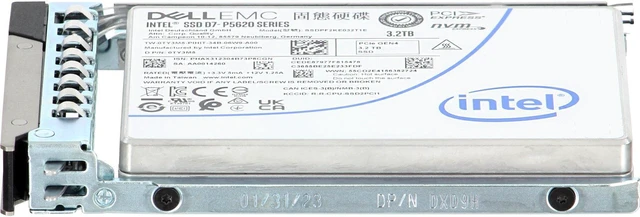 Alt view image 3 of 5 - TY3M5-CDL Dell 3.2TB Enterprise NVMe Gen4 MU TLC 2.5 SSD D7-P5620