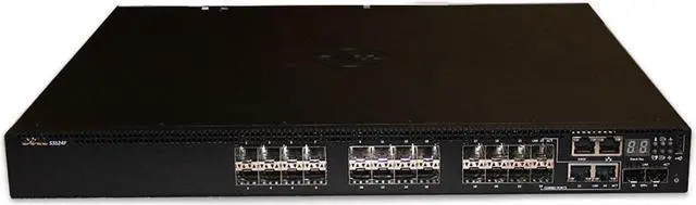 Alt view image 3 of 6 - Dell Networking S3124F 24P 1000 SX/LX SFP 1GbE 2P 10GbE SFP+ Switch