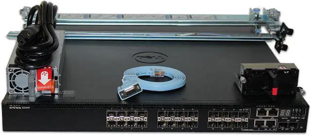 Alt view image 2 of 6 - Dell Networking S3124F 24P 1000 SX/LX SFP 1GbE 2P 10GbE SFP+ Switch