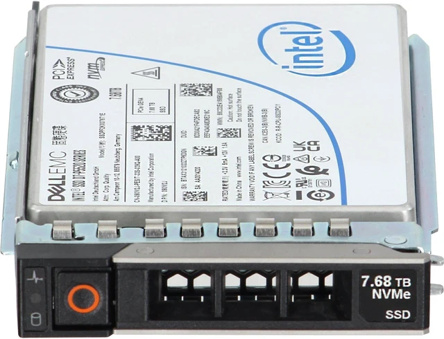 Alt view image 2 of 5 - 90M2J-CDL Dell 7.68TB Enterprise NVMe Gen4 RI TLC 2.5 SSD D7-P5520