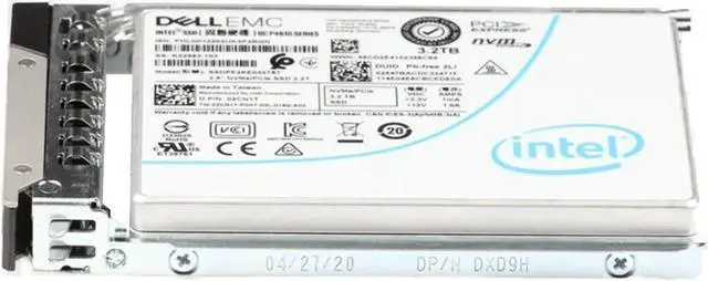 Alt view image 3 of 6 - Dell 3.2TB PCIe Gen3 NVMe MU TLC 2.5 SSD P4610 (2CN1T)