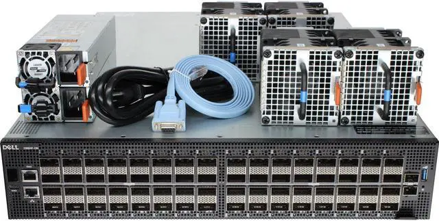 Main image of Dell Networking Z9664F-ON 64P 400GbE QSFP56-DD OS10 PSU-I/O Switch