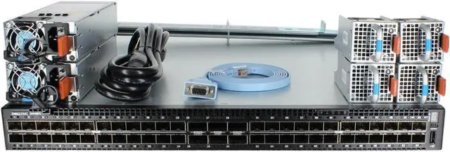Alt view image 2 of 6 - Dell S4148F-ON 48P SFP+ 2P QSFP+ 4P QSFP28 PSU-I/O OS10 Switch (Kit)
