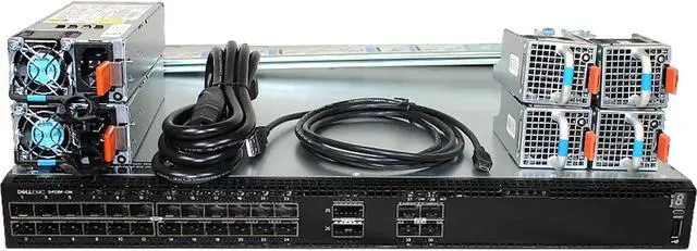 Main image of Dell Networking S4128F-ON 28P SFP+ 2P 100GbE QSFP28 OS10 RA Switch