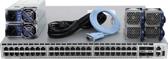 Main image of Arista DCS-7050TX-64-R 48P 10GbE RJ45 4P 40GbE QSFP+ RA Switch