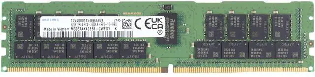 Alt view image 3 of 3 - Samsung 32GB 2Rx4 RDIMM- 3200MT/s (M393A4K40EB3-CWE-OSTK)