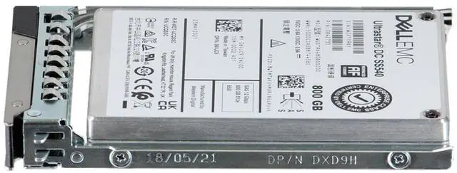 Alt view image 3 of 6 - Dell 800GB 12Gbps SAS MU TLC 2.5 SSD 512e DC SS540 (6VJC9)