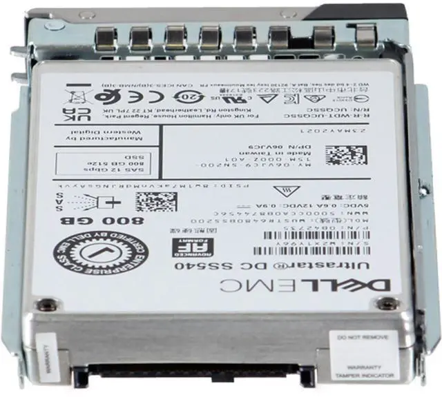 Alt view image 4 of 6 - Dell 800GB 12Gbps SAS MU TLC 2.5 SSD 512e DC SS540 (6VJC9)