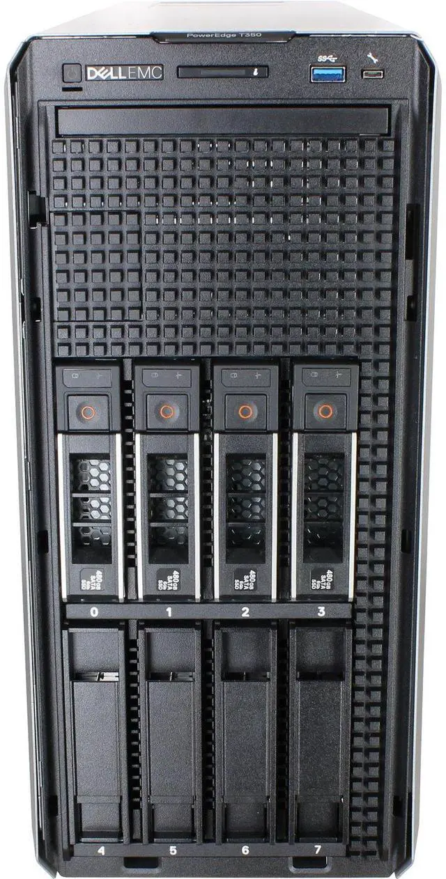 Alt view image 2 of 6 - Dell T350 Tower Server 1x E-2336 6C 32GB 4x 16TB 7.2K SAS H755